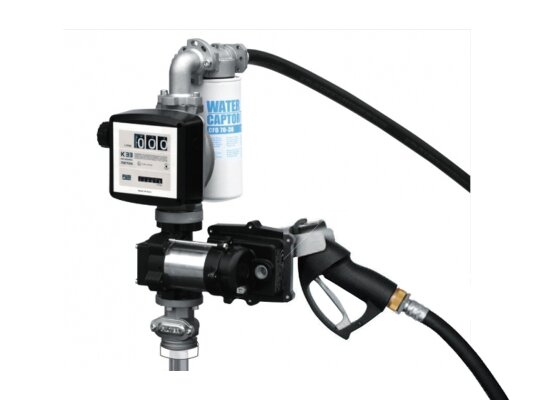 Bomba de transferencia de combustible Piusi DRUM EX50 12V DC K33 ATEX + boquilla manual, art: F0037500A