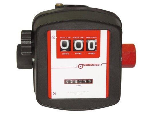 Mechanical fuel, kerosene and diesel counter with pulse output Gespasa MGI-80 V
