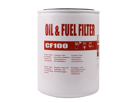 Piusi fuel and oil filter cartridge 100 l/min, 5 µm, art: F09359010.