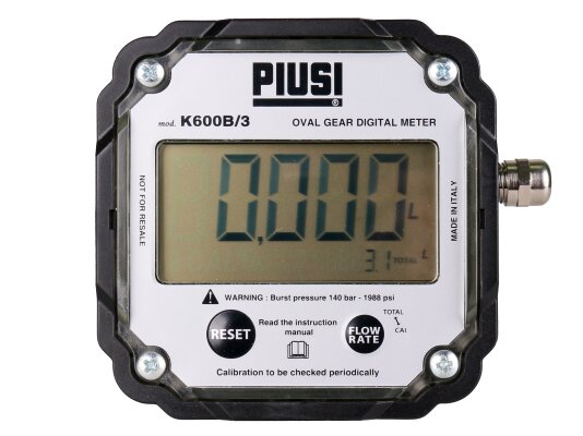 PIUSI K600 B/3 diesel with pulse-out with pulse output F00492000
