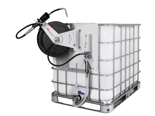 Kit Pumpmaster 2 (3:1) con bobina, para contenedores de 1000 l, montaje lateral Samoa art. 454699