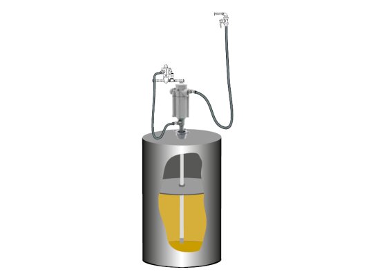 Kit de bomba de grasa PumpMaster 3+3 para tambores Samoa de 185 kg, art. 429800