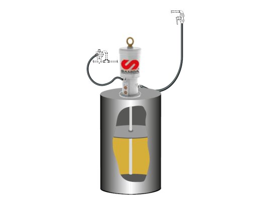 Kit de bomba de grasa consistente PumpMaster 6 para tambores Samoa de 185 kg, art. 429900