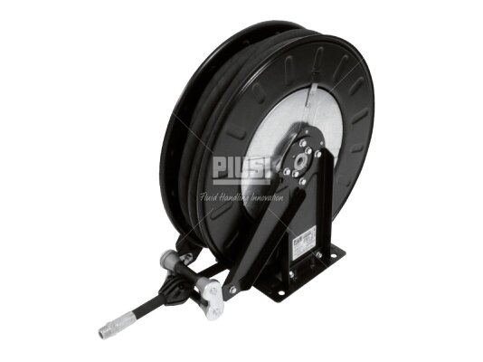 Piusi oil hose reel open with 20 m hose, 3/4" hose. art: HA60203400A.