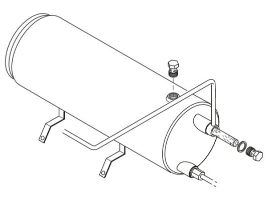 Ecoflam fuel burner Ø159 mm, without heater, 65321153