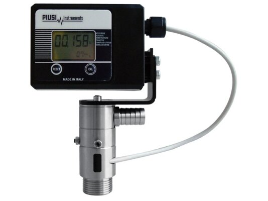 PIUSI TURBINOX 90° medidor de turbina de impulsos con pantalla para urea F00410000 contador electrónico