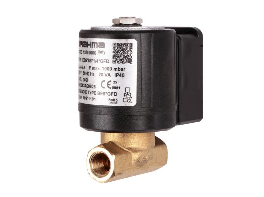 Válvula electromagnética de gas Brahma E6G*S8*1/4*GFD 13751000