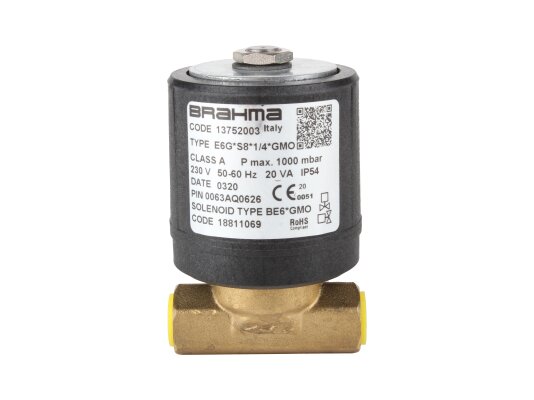 Válvula electromagnética de gas Brahma E6G*S8*1/4*GMO 13752003