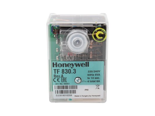 Honeywell TF 830.3 Rev.A top-fired burner, art: 02231GR.