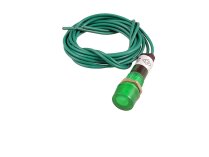 Lámpara indicadora verde con cable, art.: 0005120132-BT