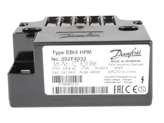 Danfoss EBI4 HPM 052F4033 Ignition Transformer