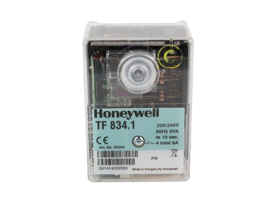 Honeywell TF 834.1 burner control, art: 02204.