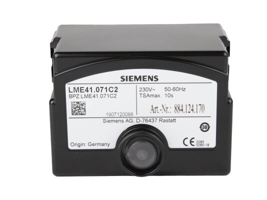 Siemens LME41.071C2 burner control system.
