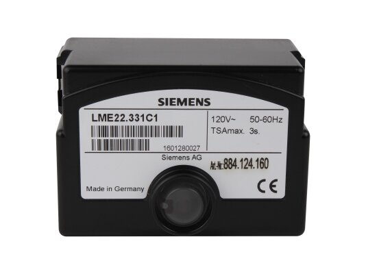 Siemens LME22.331C1 burner control system.