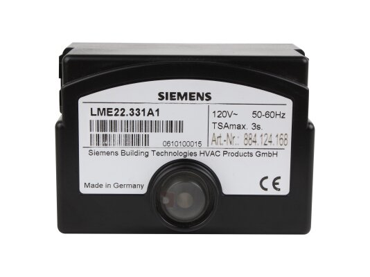 Siemens LME22.331A1 burner control system.