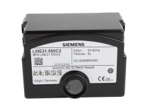 Siemens LME21.550C2 burner control system.