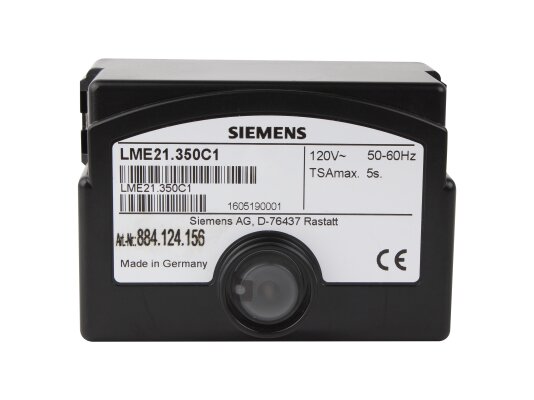 Siemens LME21.350C1 burner control system.