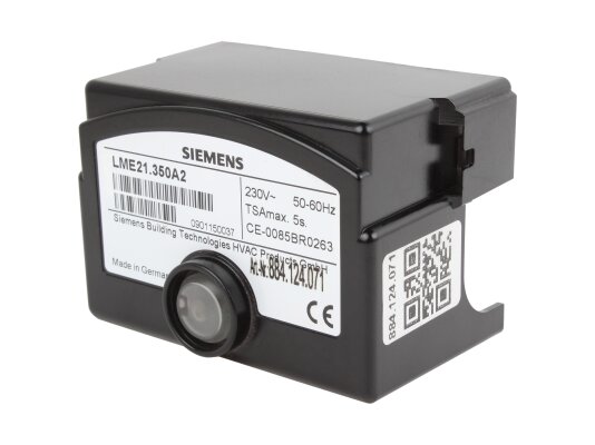 Siemens LME21.350A2 burner control system.