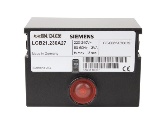 Siemens LGB21.230A27 burner control system.