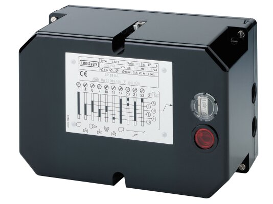 Siemens LAE1/1355 burner control system.