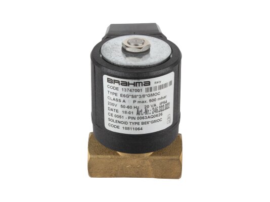 Brahma E6G*S8*3/8*GMOC 13747001 Gas Electromagnetic Valve