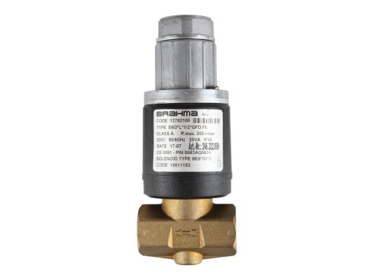 Válvula electromagnética de gas Brahma E6G*L*1/2*GFD F8 13782100
