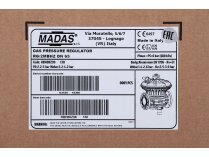 Regulador de presión de gas Madas RG/2MBHZ DN 65, art: RBH08Z 130.