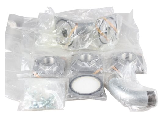 Krom Schroder gas valve flange kit Rp 1"