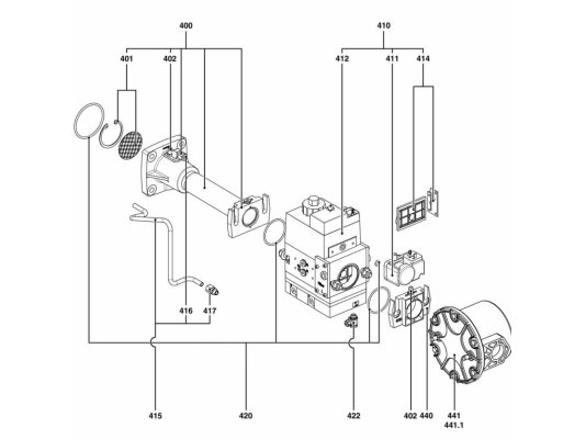 Rampa de gas Elco d327, art: 3833192