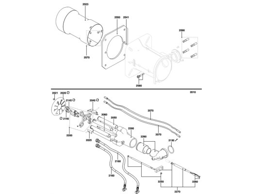 Elco CH-D0531-T1/KN combustion head, art: 3834555.
