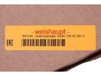 Weishaupt KS40-108-9090M-D35 Power Regulator