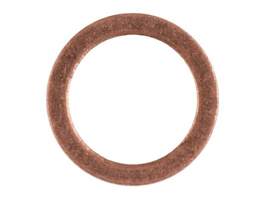 Arandela de cobre Weishaupt 10 x 14 x 2 mm, art: 440057