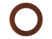 Copper gasket Weishaupt 6 x 10 x 1 mm, art: 440017.