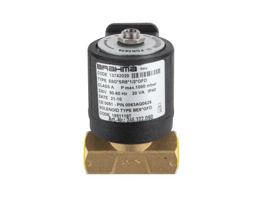 Válvula electromagnética de gas Brahma E6G*SR8*1/2*GFD 13742020