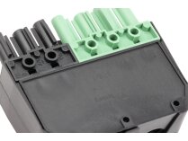 Elco 7P connector, green, male, 65323592
