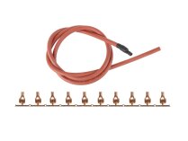 High-voltage universal wire L1m+tip 4 mm