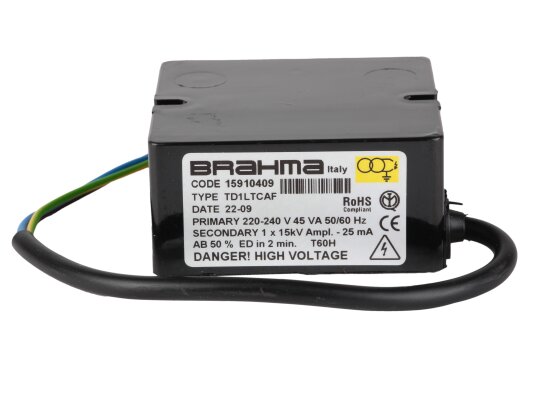 Riello TD1LTCAF Ignition Transformer 15910409, art: 3002475