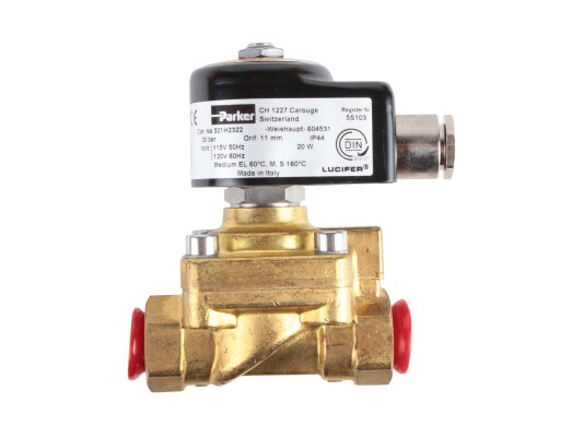 Weishaupt 321H2322 IP44 válvula electromagnética de combustible líquido, art: 604531