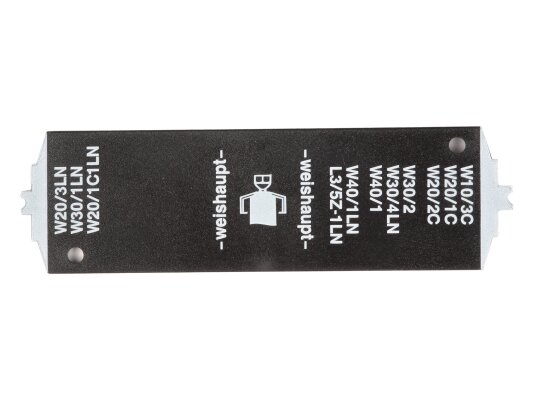 Weishaupt setting template, 24111000017