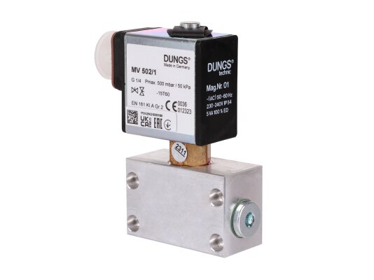 Válvula solenoide de un solo escenario Dungs MV 502/1